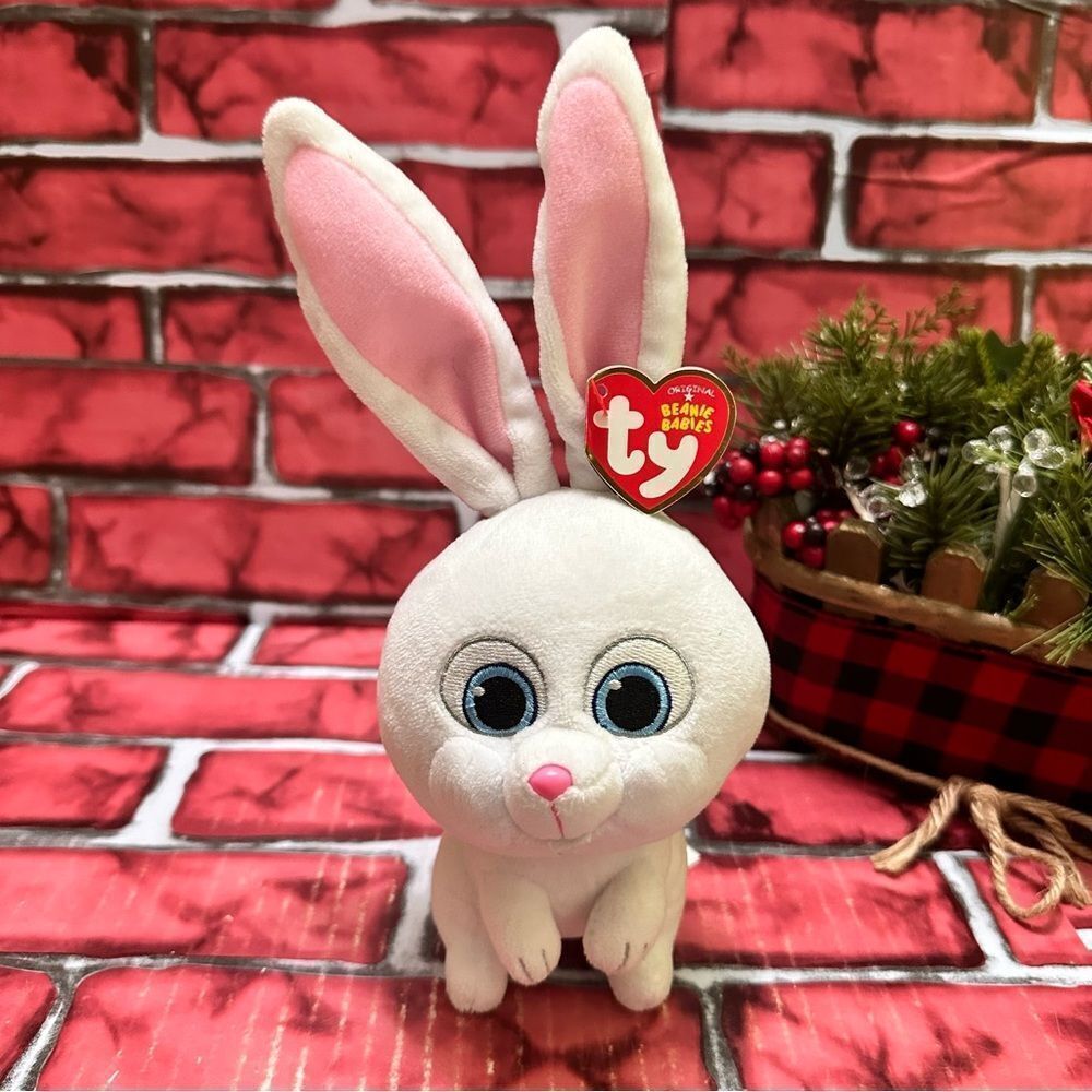 Ty Beanie Babies Snow Ball Rabbit “ The Secret Life Of Pets plush Toy